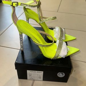 Azalea Wang Heels- Neon Green